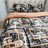 SUPER KING SIZE 6 PCS QUILT SET WITH SUPER KING SIZE BEDSHEET ( ANTI ALLERGIC, MICRO FIBRE SET)